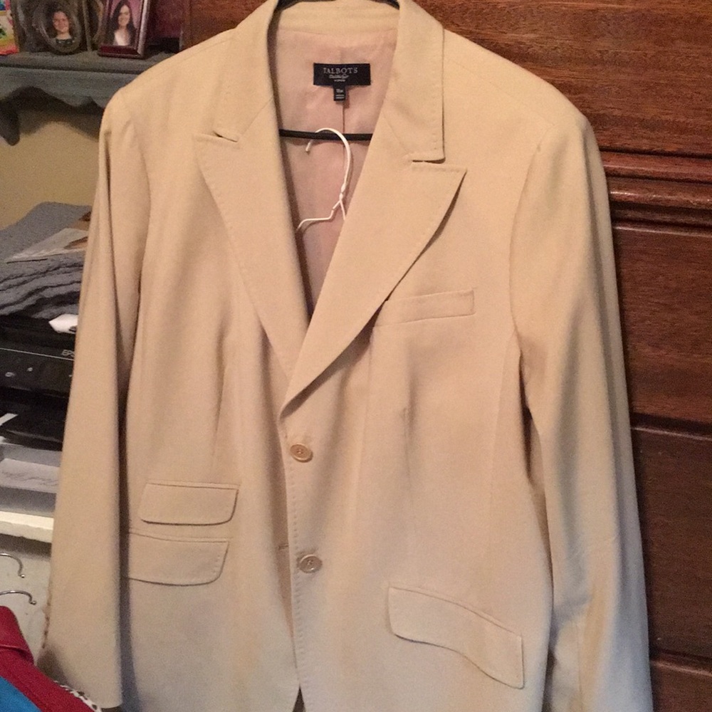 Talbots beige suit